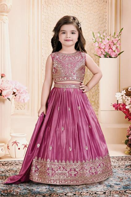 PRESENTING NEW DESIGNER Chinon Silk Children wear wholesalers in Gujarat